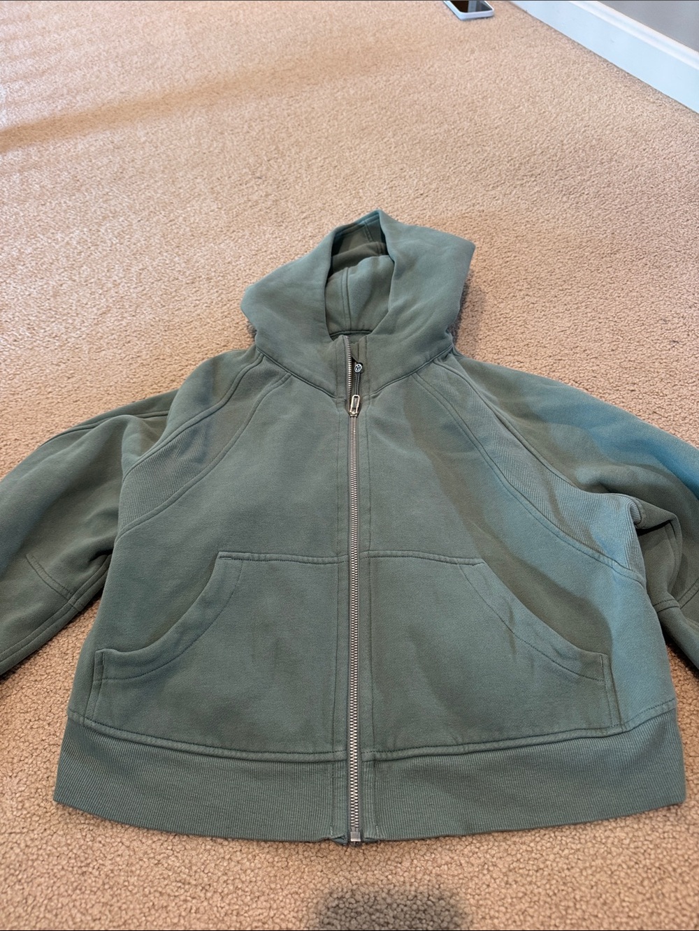 lululemon athletica Sage Green Zip Hoodie Jacket